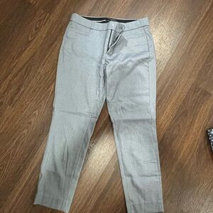 Banana Republic Gray Trousers Classic Straight-Leg Design